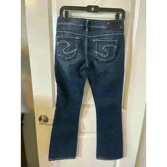 Silver Jeans Aiko Bootcut Size 25/L 31 dark wash inseam 28" - Picture 2 of 8